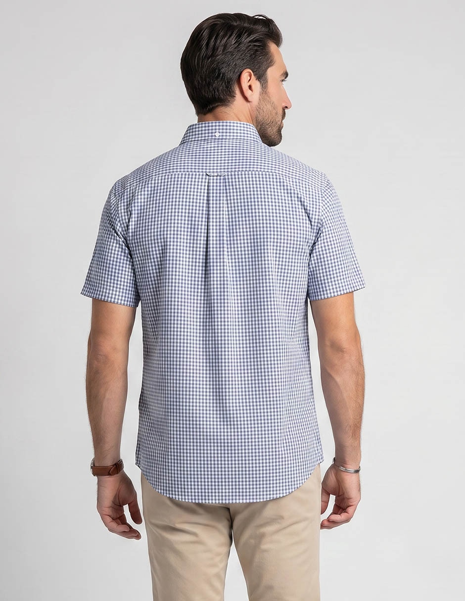 Camisa Casual Cavalatti Corta Para Hombre