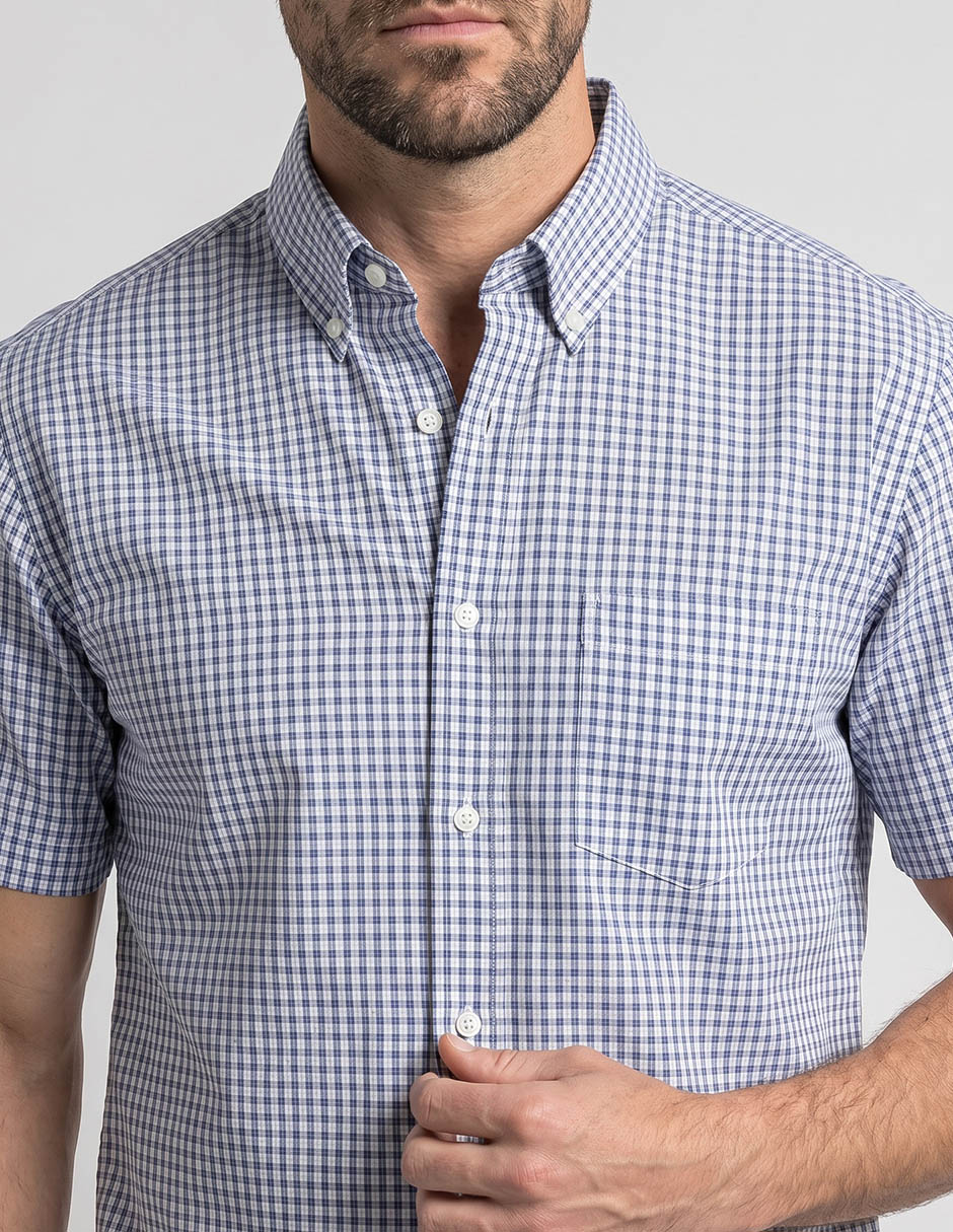 Camisa Casual Cavalatti Corta Para Hombre