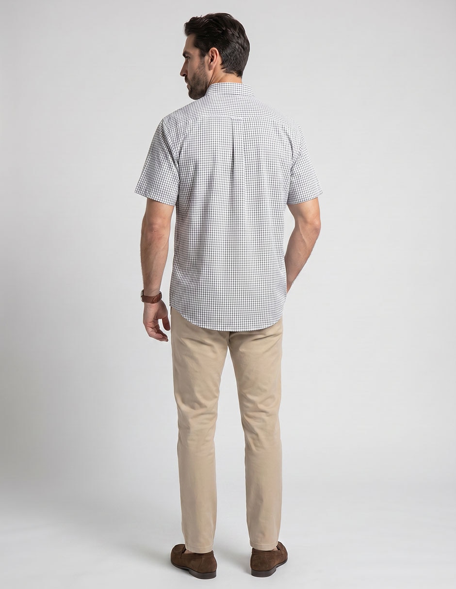 Camisa casual manga corta para hombre 4