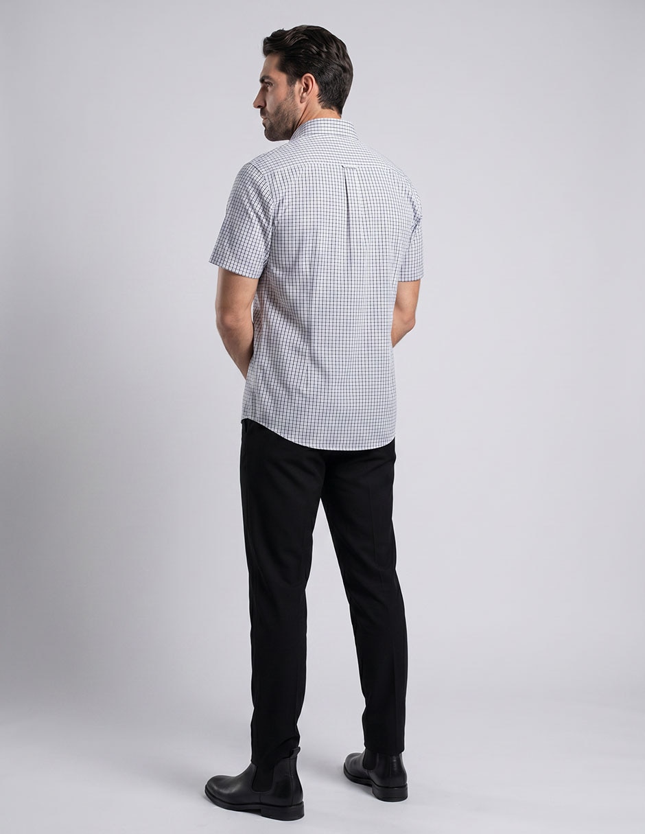 Camisa casual manga corta para hombre 4