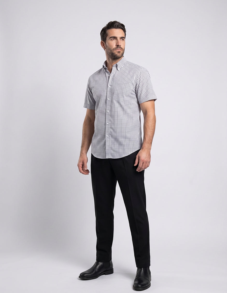 Camisa/Sobrecamisa Casual De (Si Aplica) Mezcla De Materiales Manga Corta Para Hombre Camisa/Sobrecamisa Casual De (Si Aplica) Mezcla De Materiales Manga Corta Para Hombre