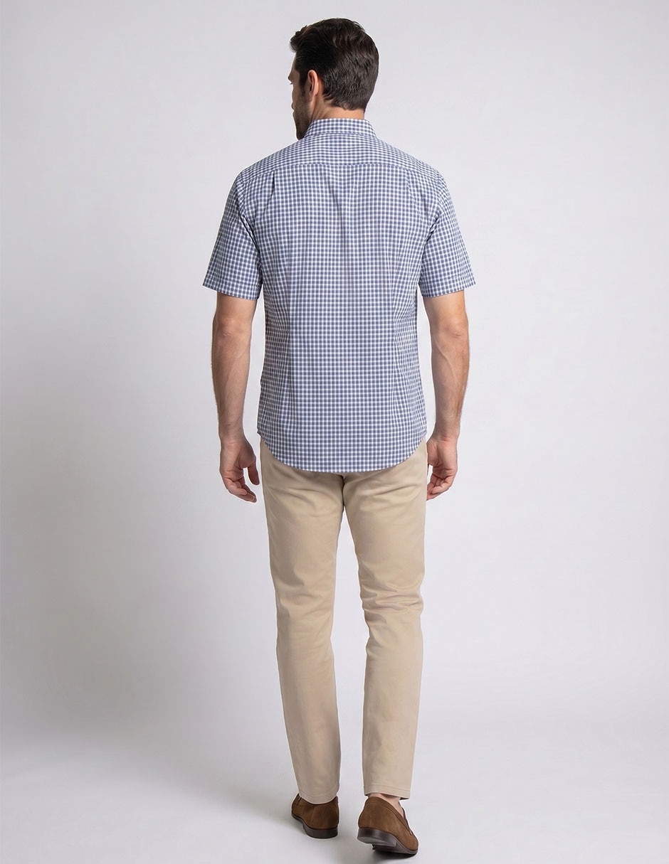 Camisa casual cavalatti manga corta para hombre