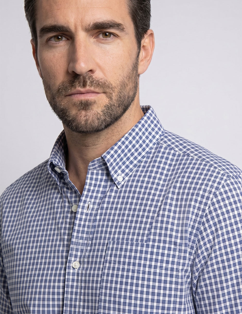 Camisa casual cavalatti manga corta para hombre