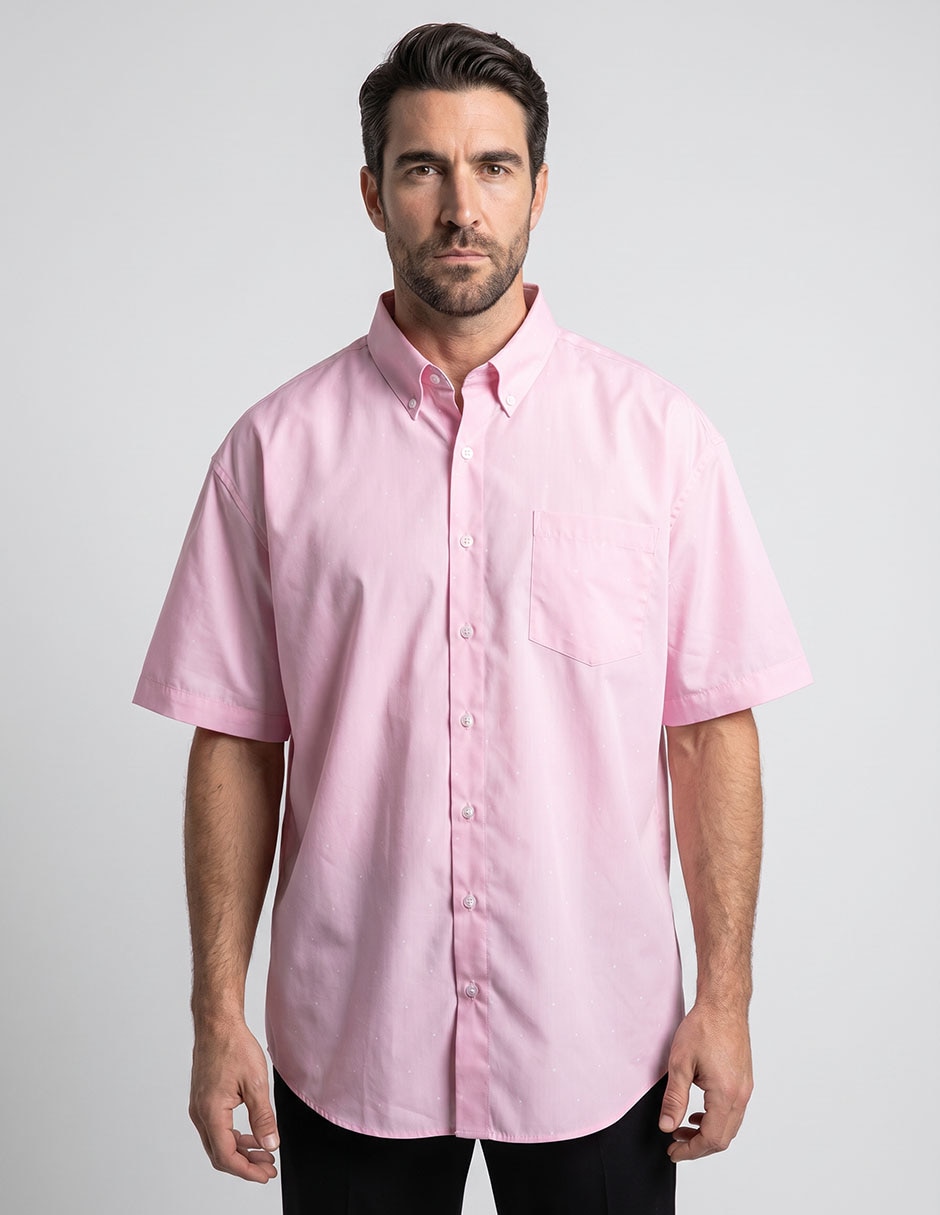 Camisa/Sobrecamisa Casual De (Si Aplica) Mezcla De Materiales Manga Corta Para Hombre Camisa/Sobrecamisa Casual De (Si Aplica) Mezcla De Materiales Manga Corta Para Hombre