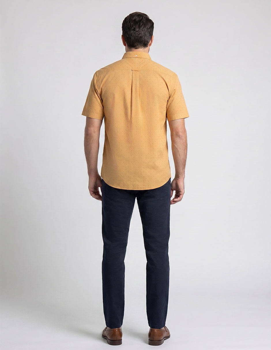 Camisa casual cavalatti manga corta para hombre