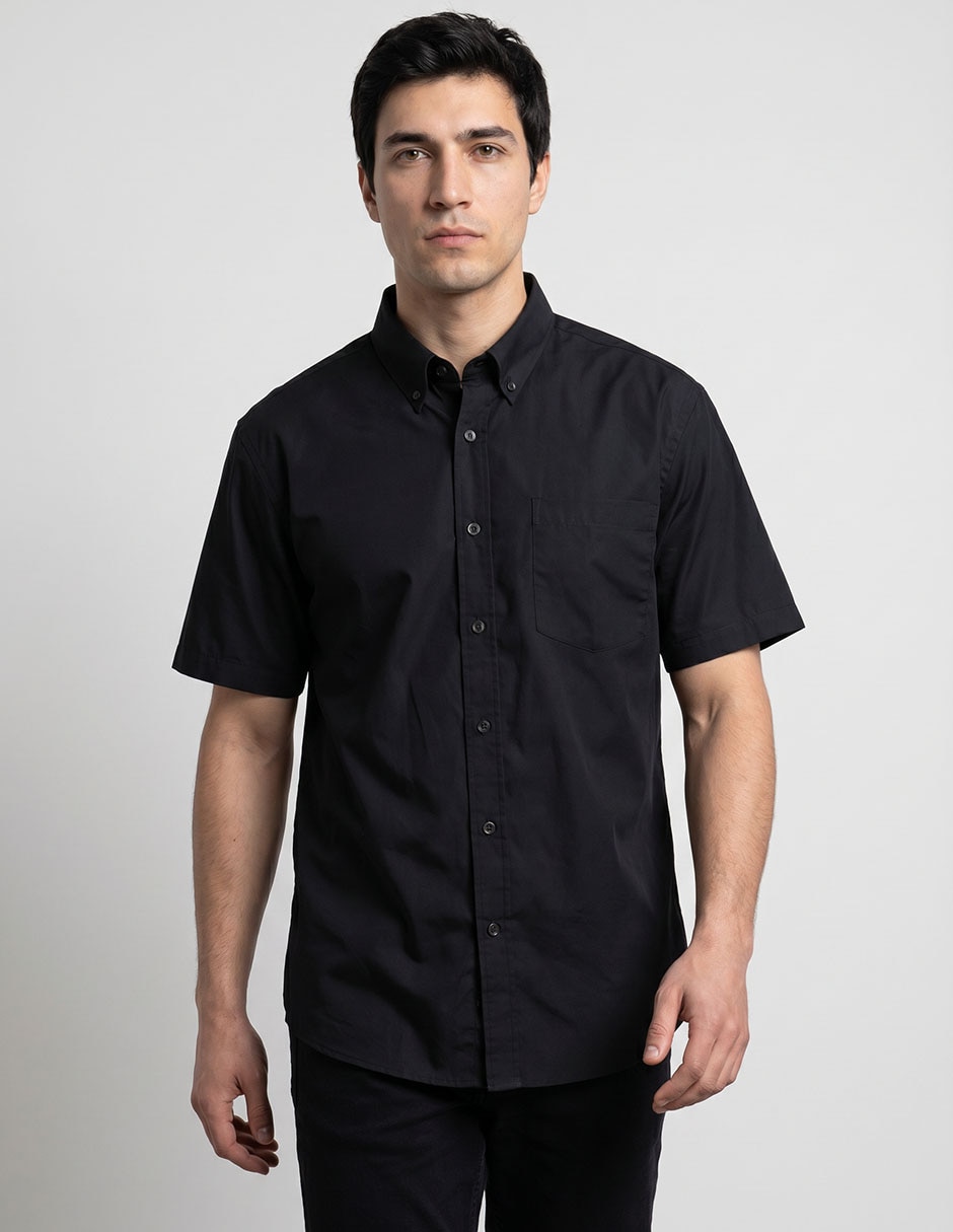 Camisa/Sobrecamisa Casual De (Si Aplica) Mezcla De Materiales Manga Corta Para Hombre Camisa/Sobrecamisa Casual De (Si Aplica) Mezcla De Materiales Manga Corta Para Hombre