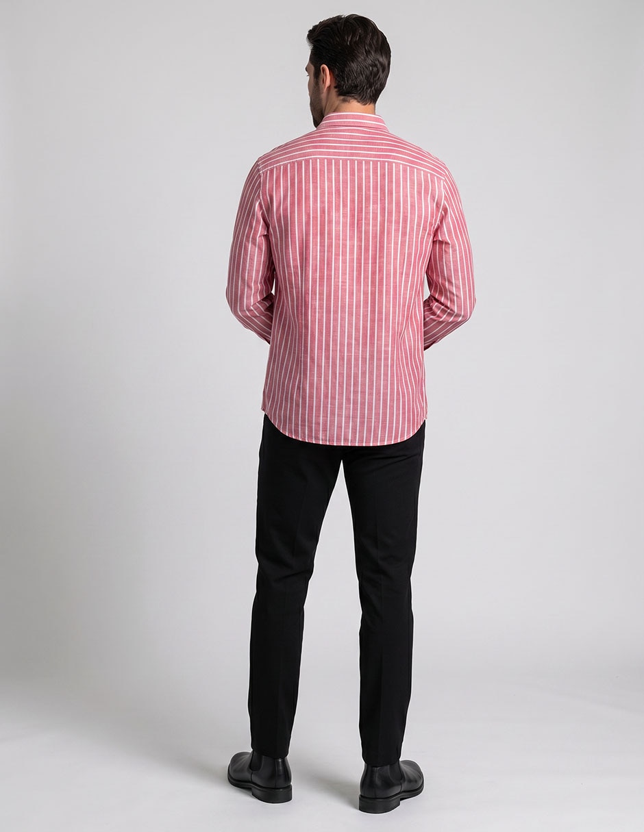 Camisa casual cavalatti manga larga para hombre