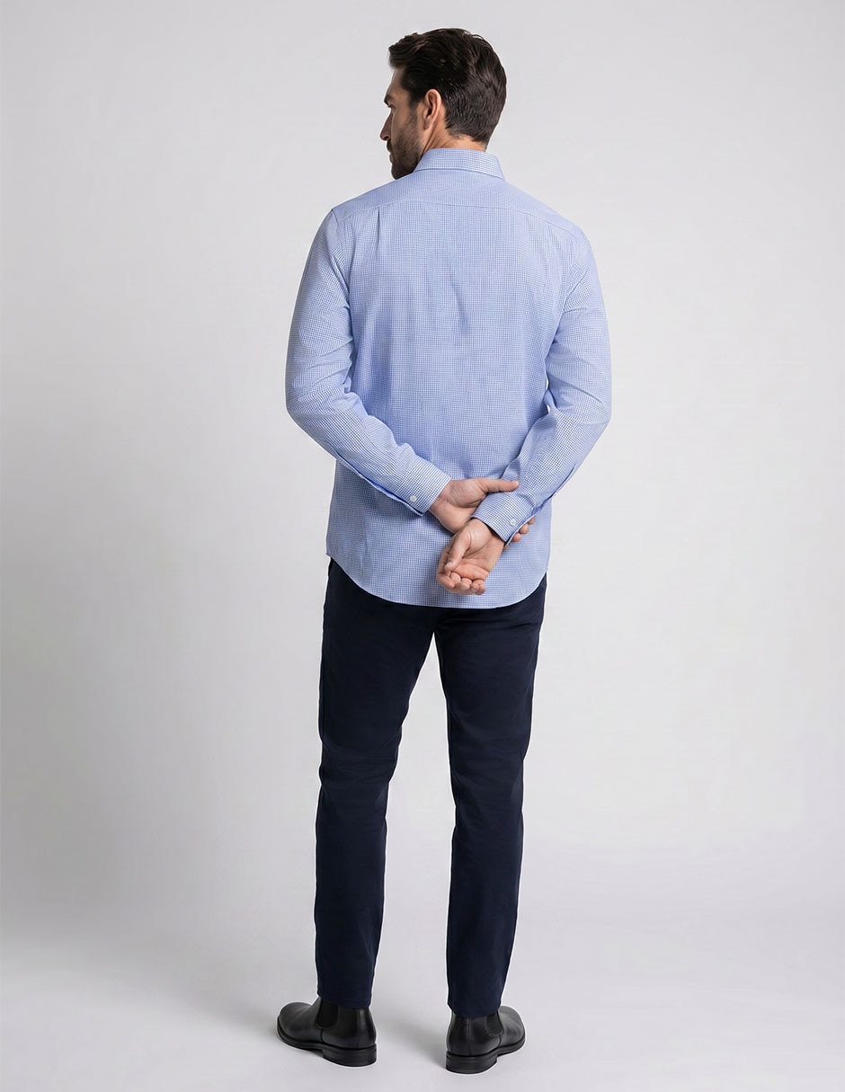 Camisa casual manga larga para hombre 2