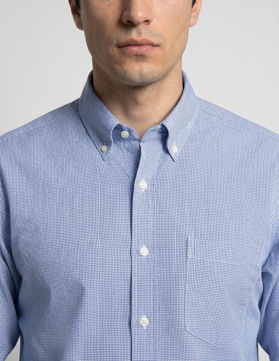 Camisa casual manga larga para hombre