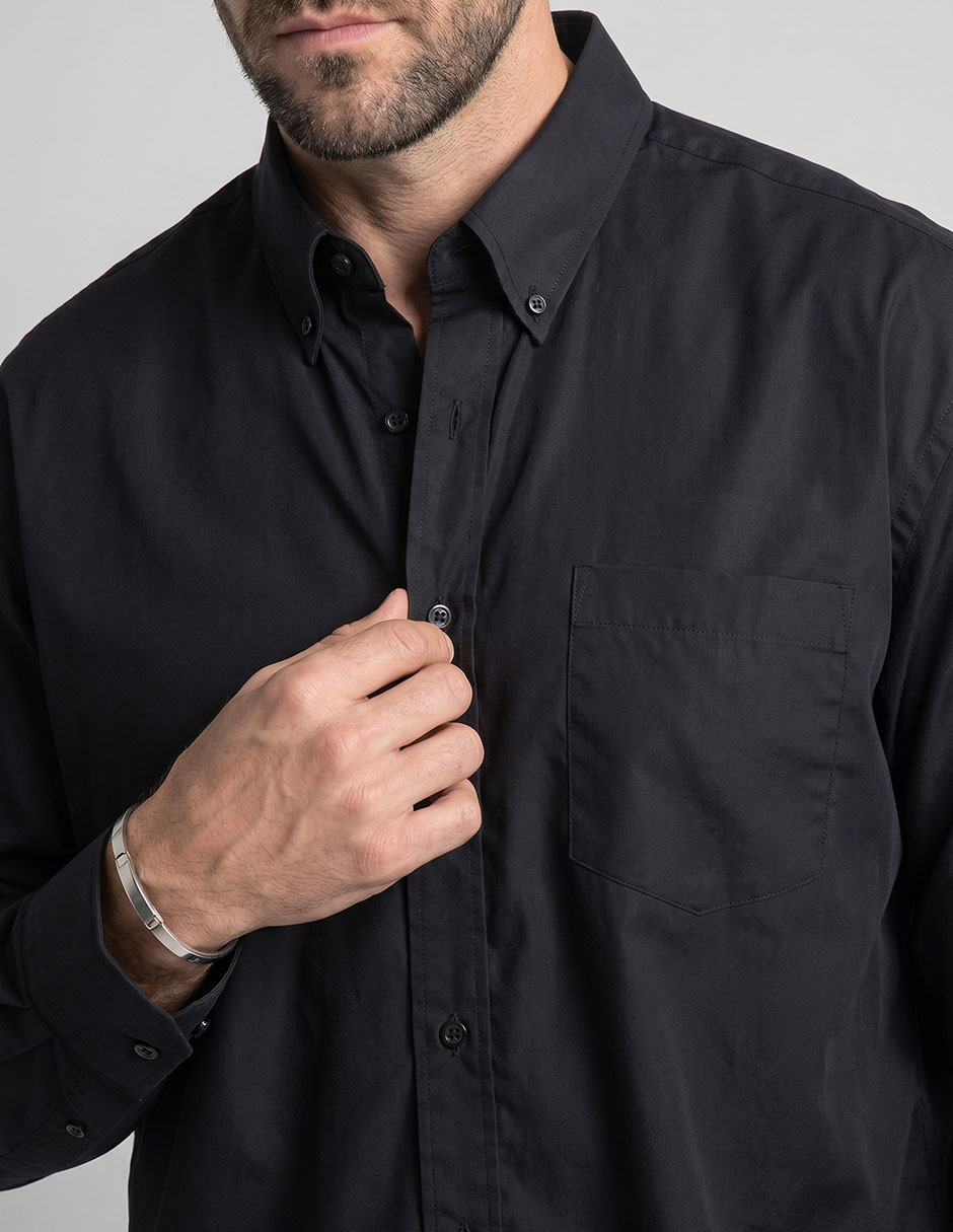 Camisa casual manga larga para hombre 3
