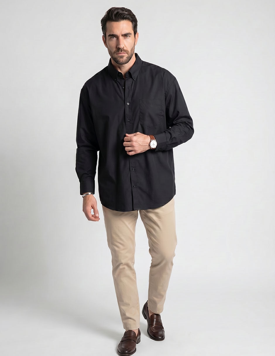 Camisa casual manga larga para hombre Camisa casual manga larga para hombre