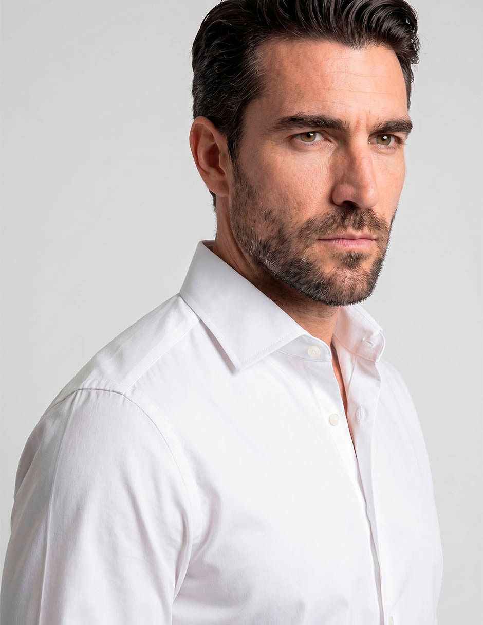 Camisa casual izod manga larga para hombre