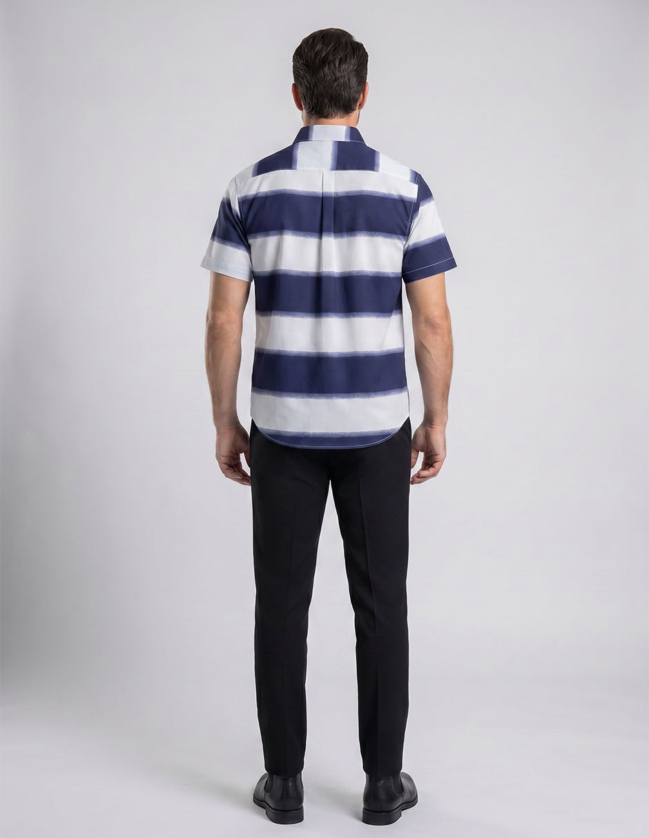 Camisa casual regent street manga corta para hombre