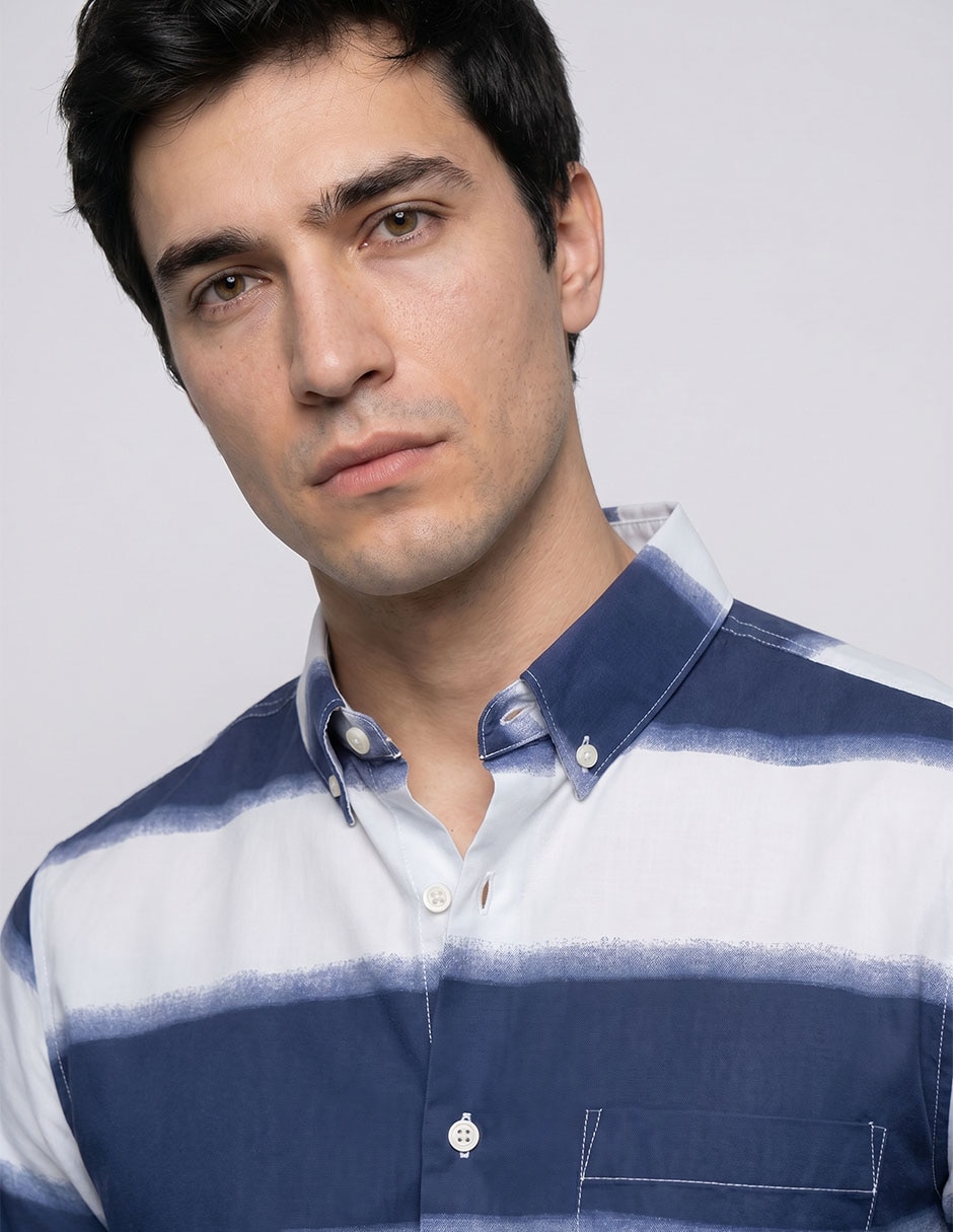 Camisa casual regent street manga corta para hombre