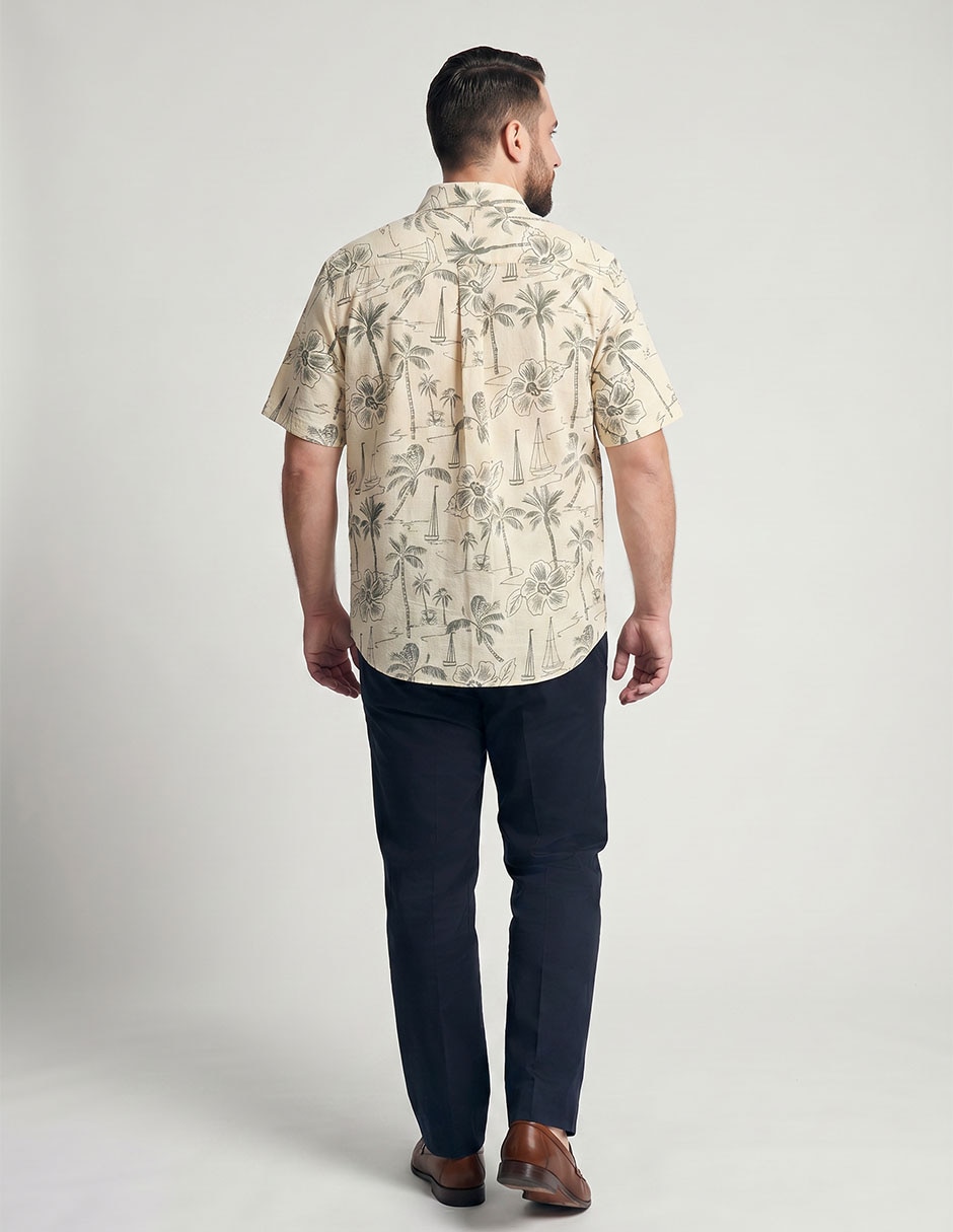 Camisa casual de algodón manga corta para hombre 2