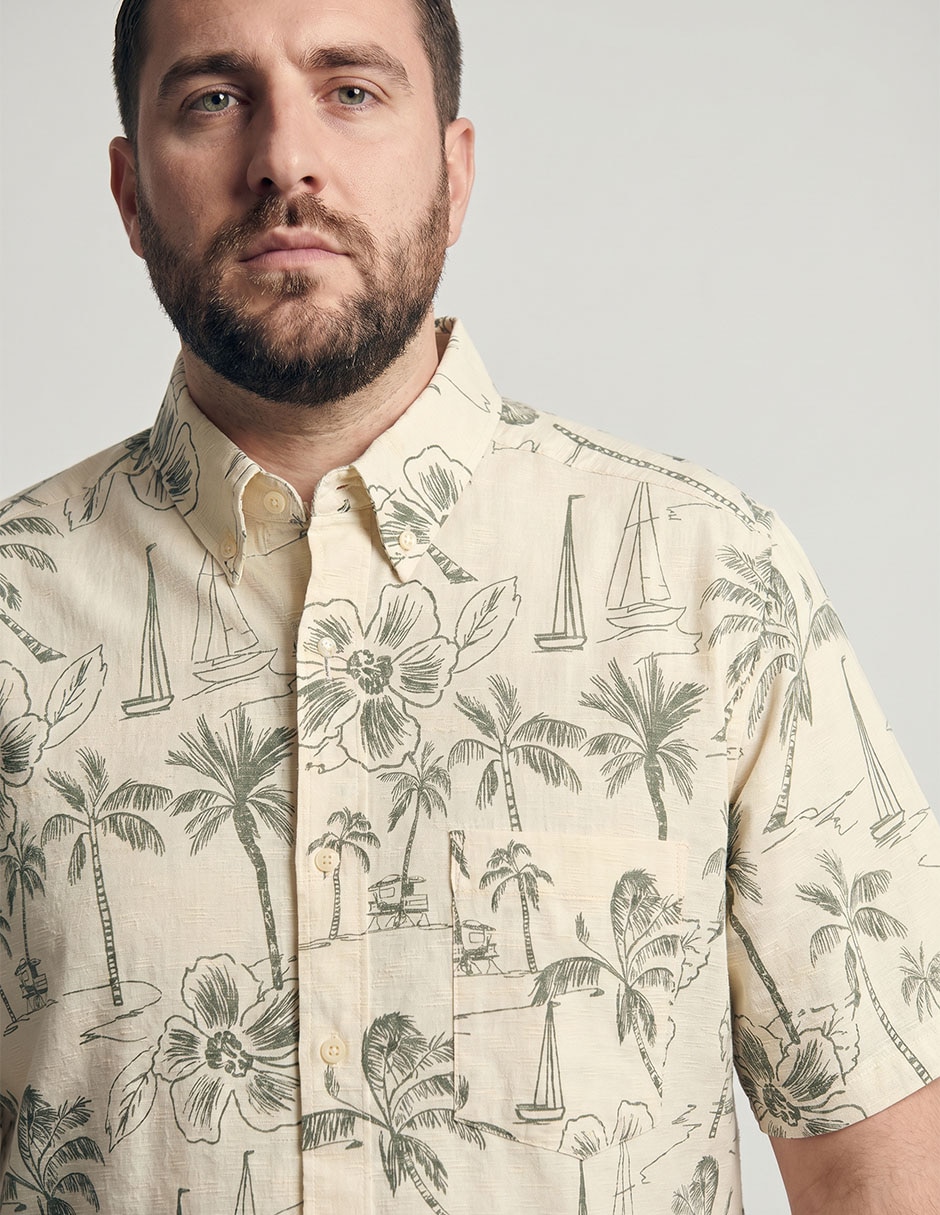 Camisa de algodón manga corta para hombre 2