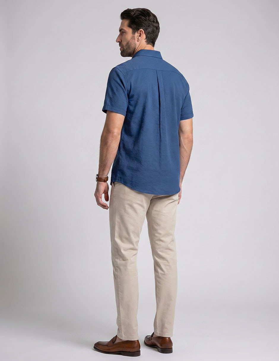 Camisa casual manga corta para hombre