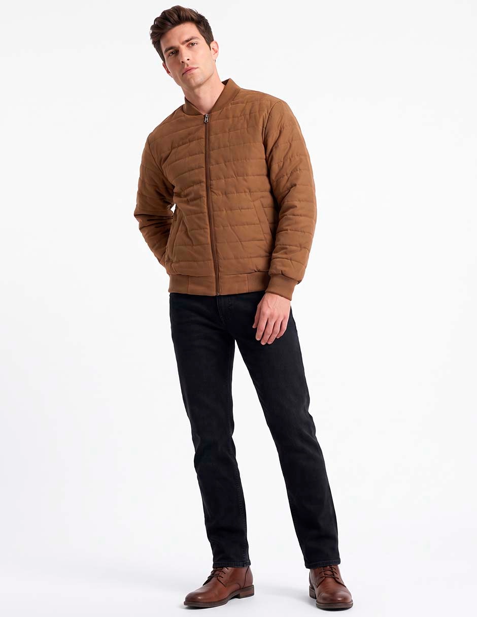 Chamarra bomber con bolsillos para hombre
