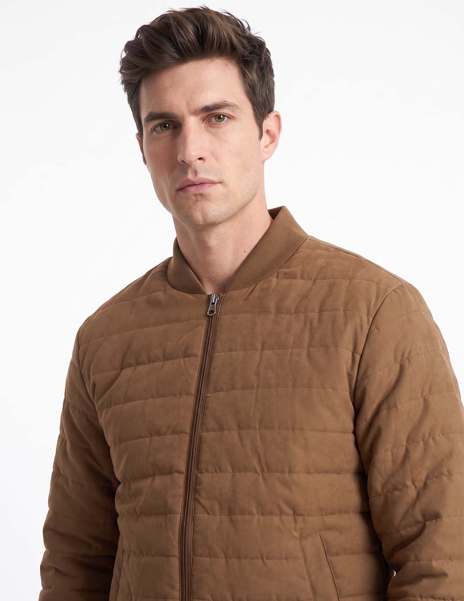 Chamarra bomber con bolsillos para hombre