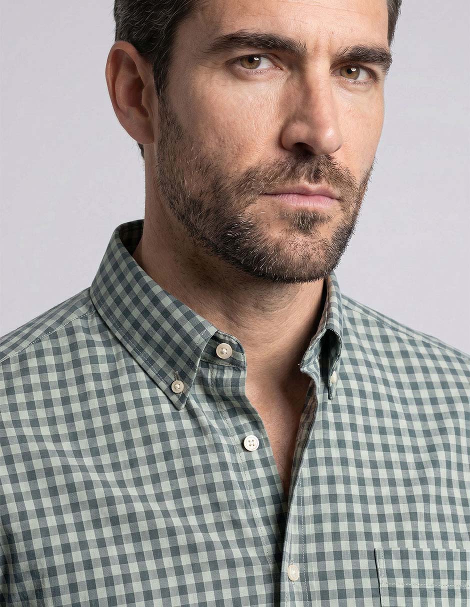 Sobrecamisa Casual De De Algodón Para Hombre 3