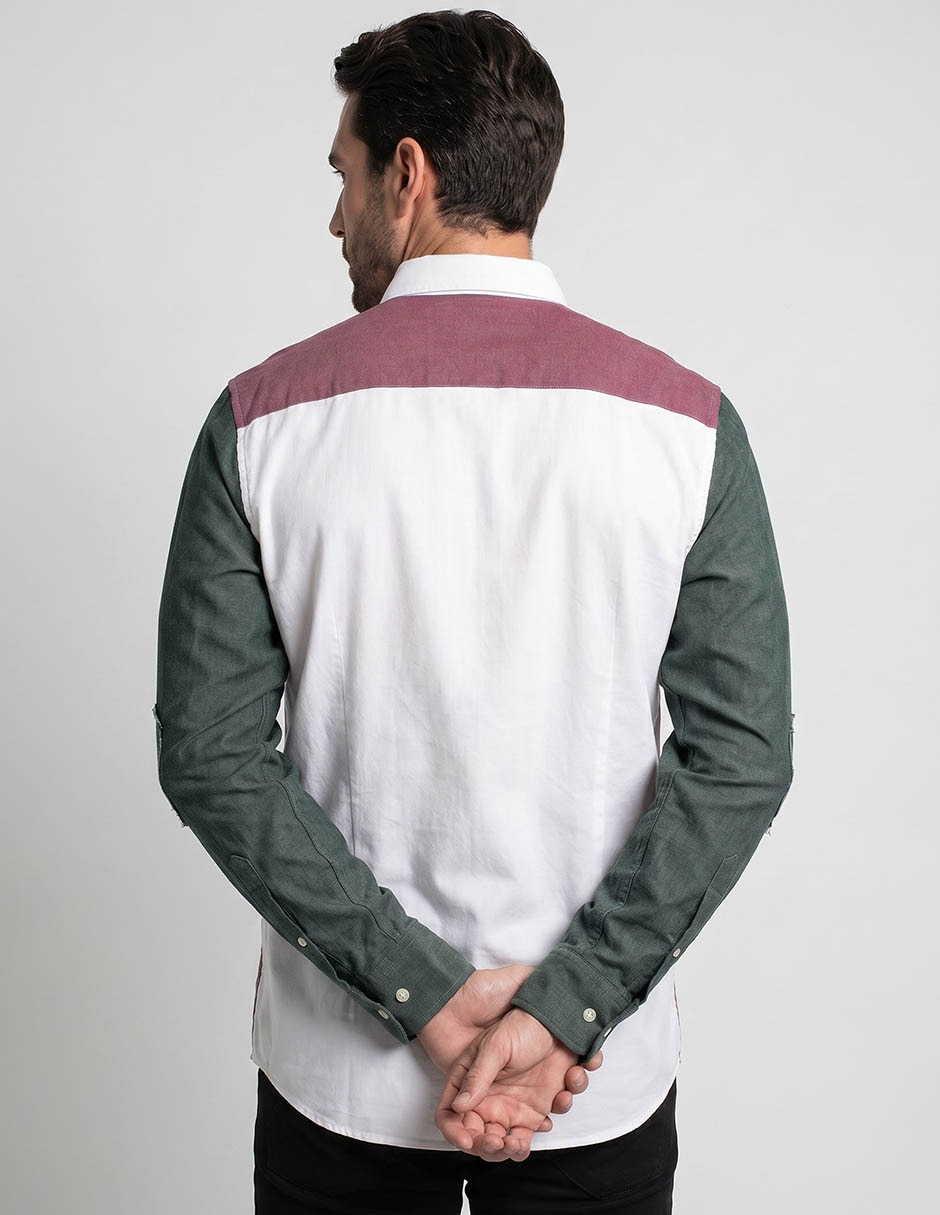 Camisa/Sobrecamisa Casual de (si aplica) Algodón manga Larga para hombre 2