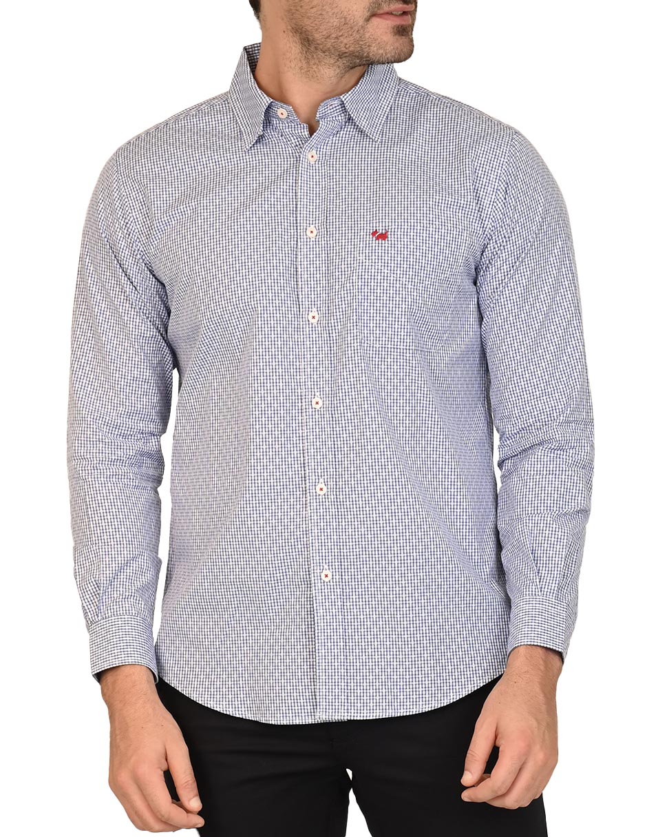 Camisa casual de algodón manga larga para hombre 3