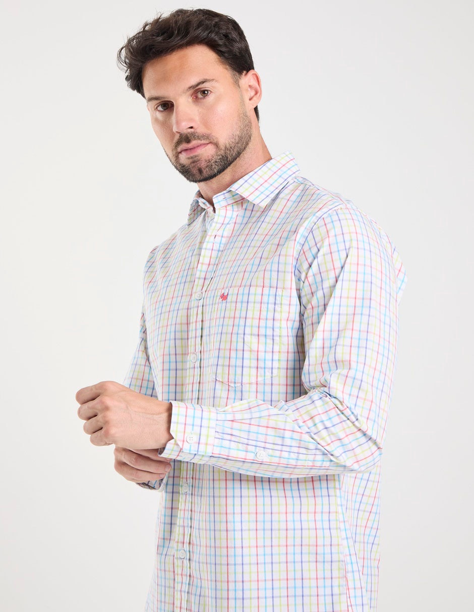 Camisa casual de algodón manga larga para hombre 3