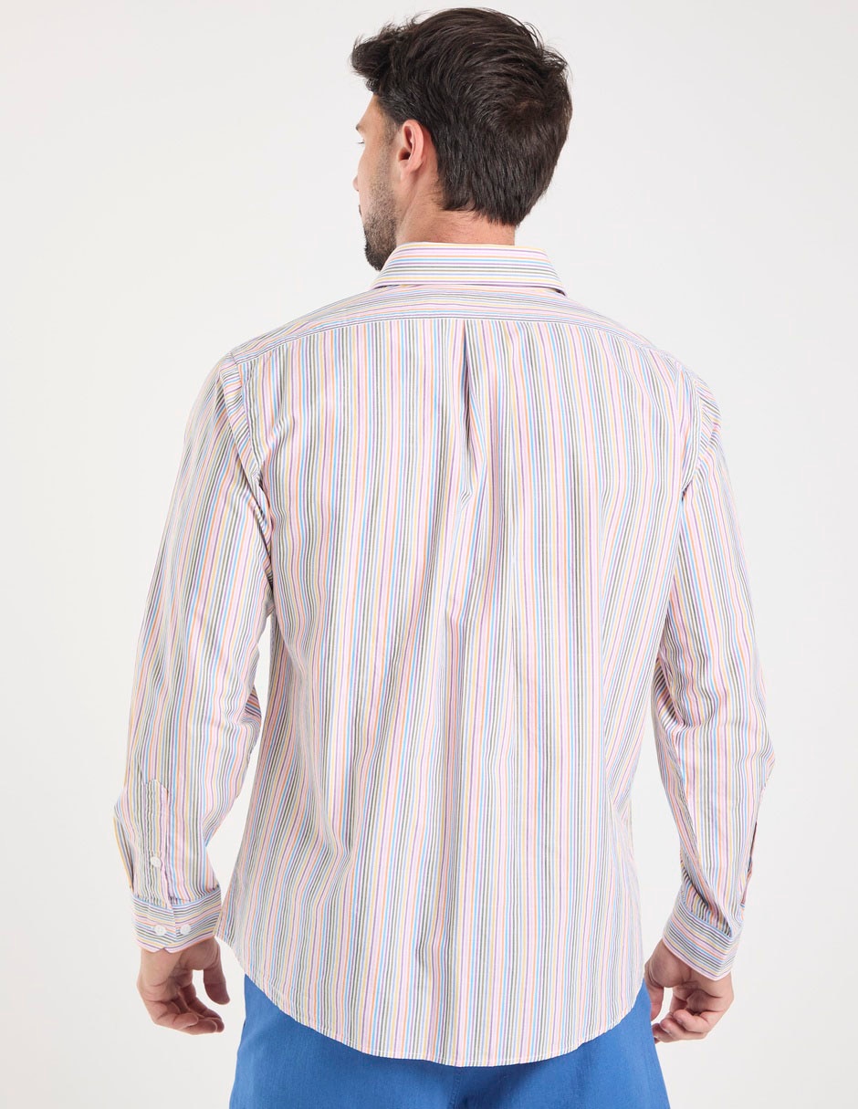 Camisa casual de algodón manga larga para hombre 2