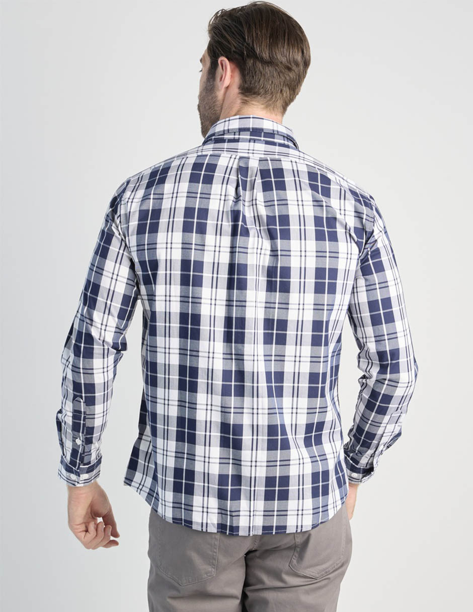 Camisa casual de algodón manga larga para hombre 2