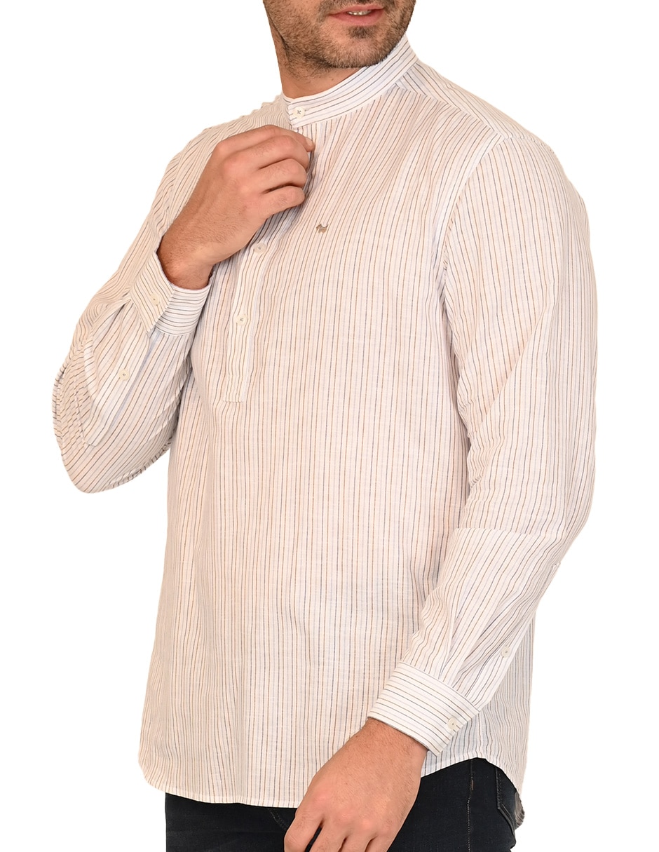 Camisa casual manga larga para hombre