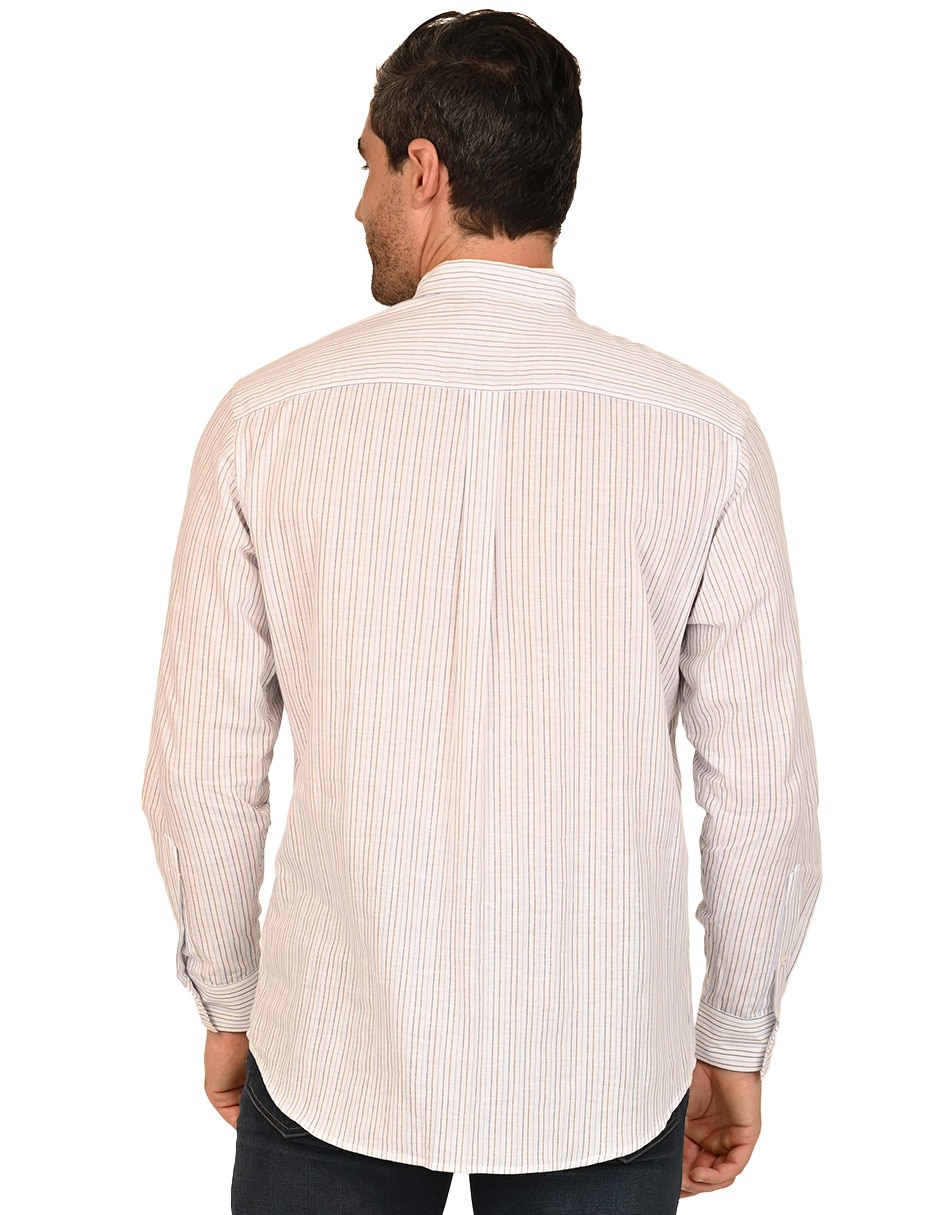 Camisa casual manga larga para hombre