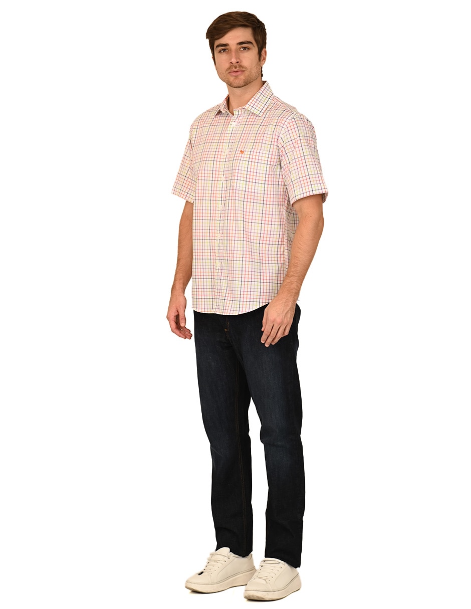 Camisa casual de algodón manga corta para hombre 2