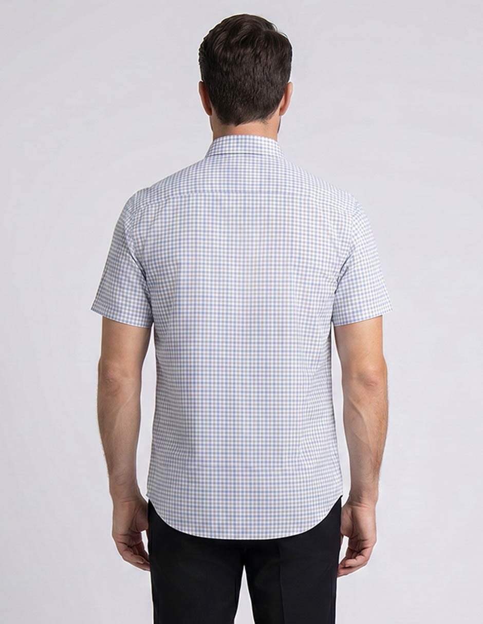 Camisa casual Dioro de algodón manga corta para hombre