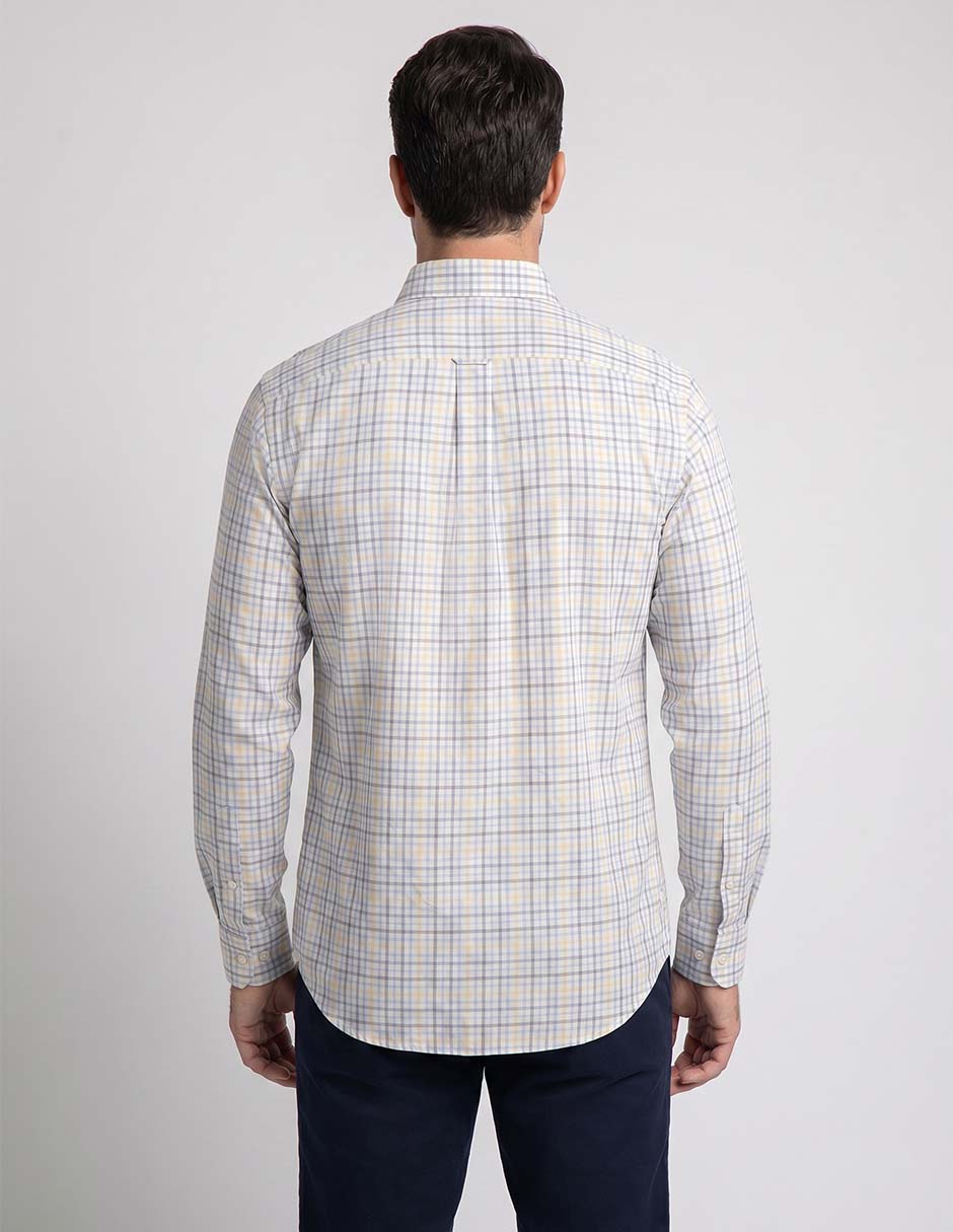 Camisa casual de algodón manga larga para hombre 2