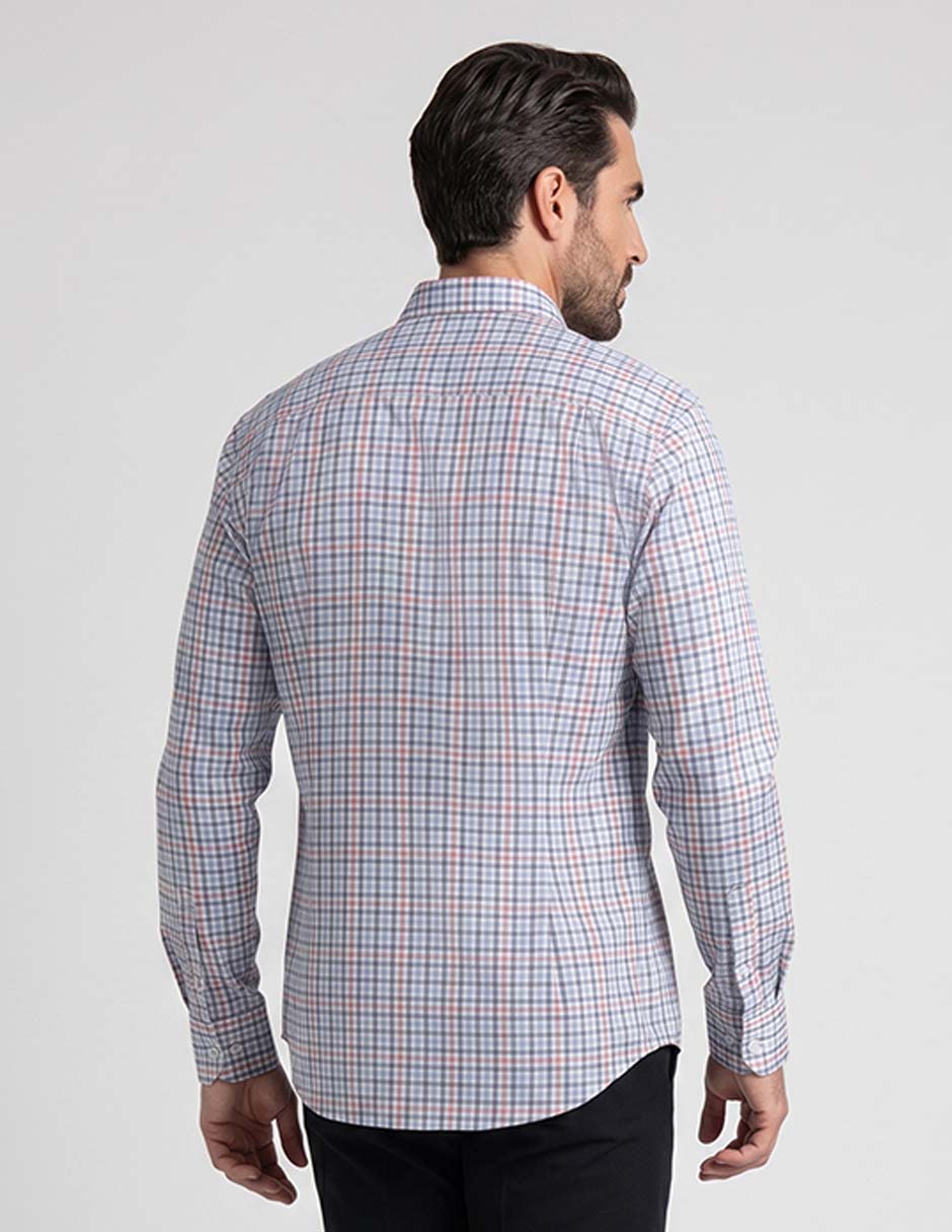 Camisa casual de algodón manga larga para hombre 2