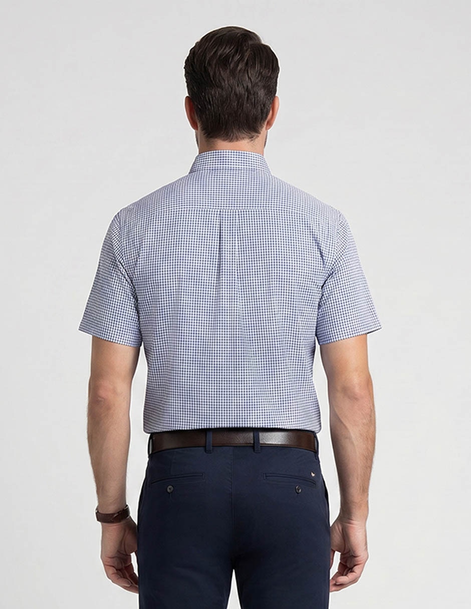 Camisa casual Dioro de algodón manga corta para hombre