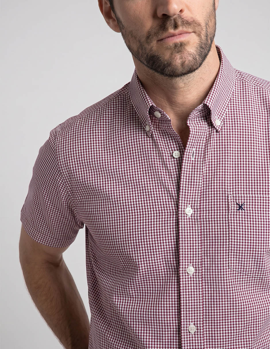 Camisa casual de algodón manga corta para hombre 3