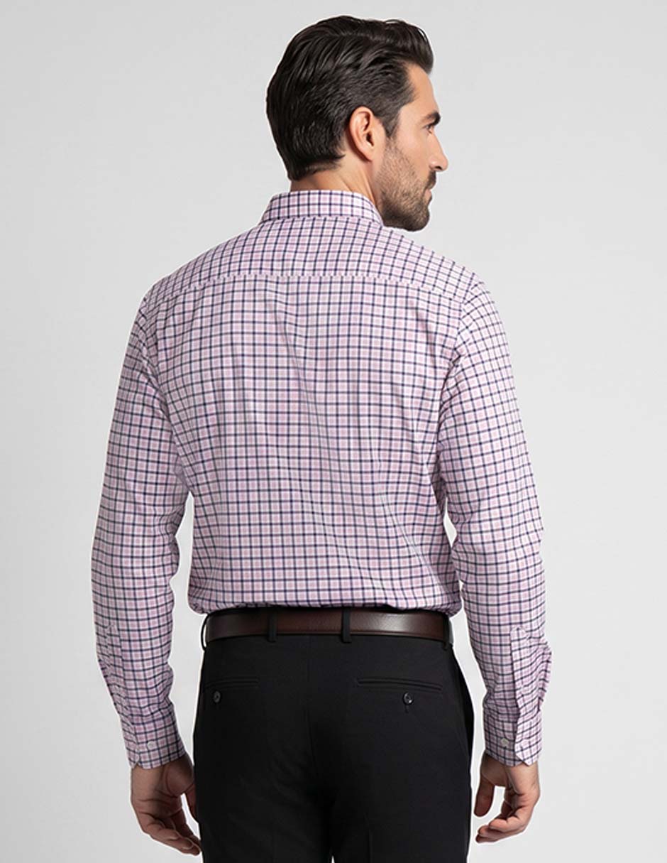 Camisa casual de algodón manga larga para hombre 2