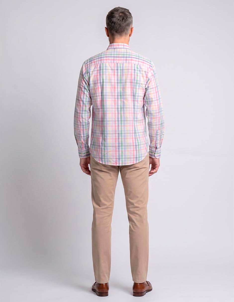 Camisa casual de algodón manga larga para hombre 3