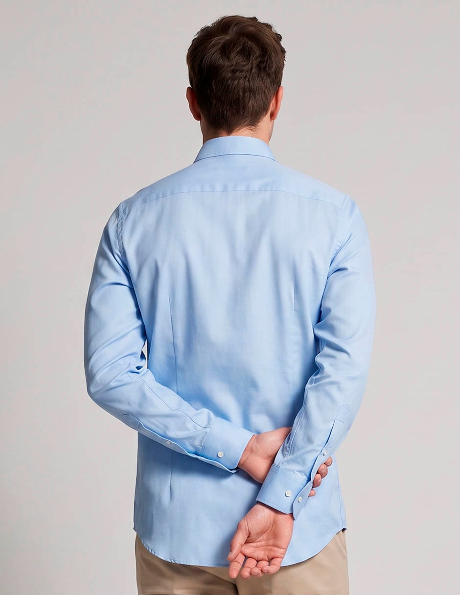 Camisa casual de algodón manga larga para hombre 2