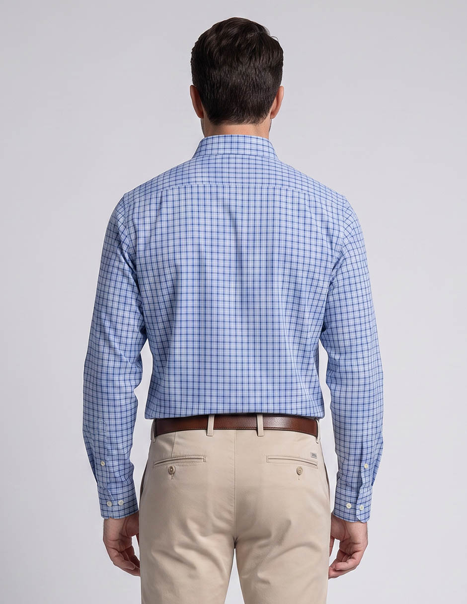 Camisa casual de algodón manga larga para hombre 2