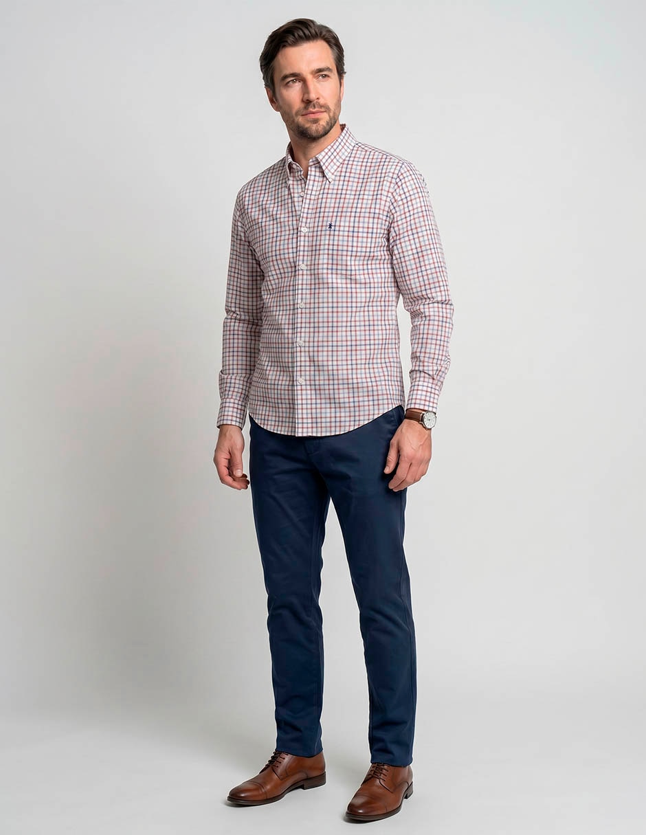 Camisa casual de algodón manga larga para hombre 3