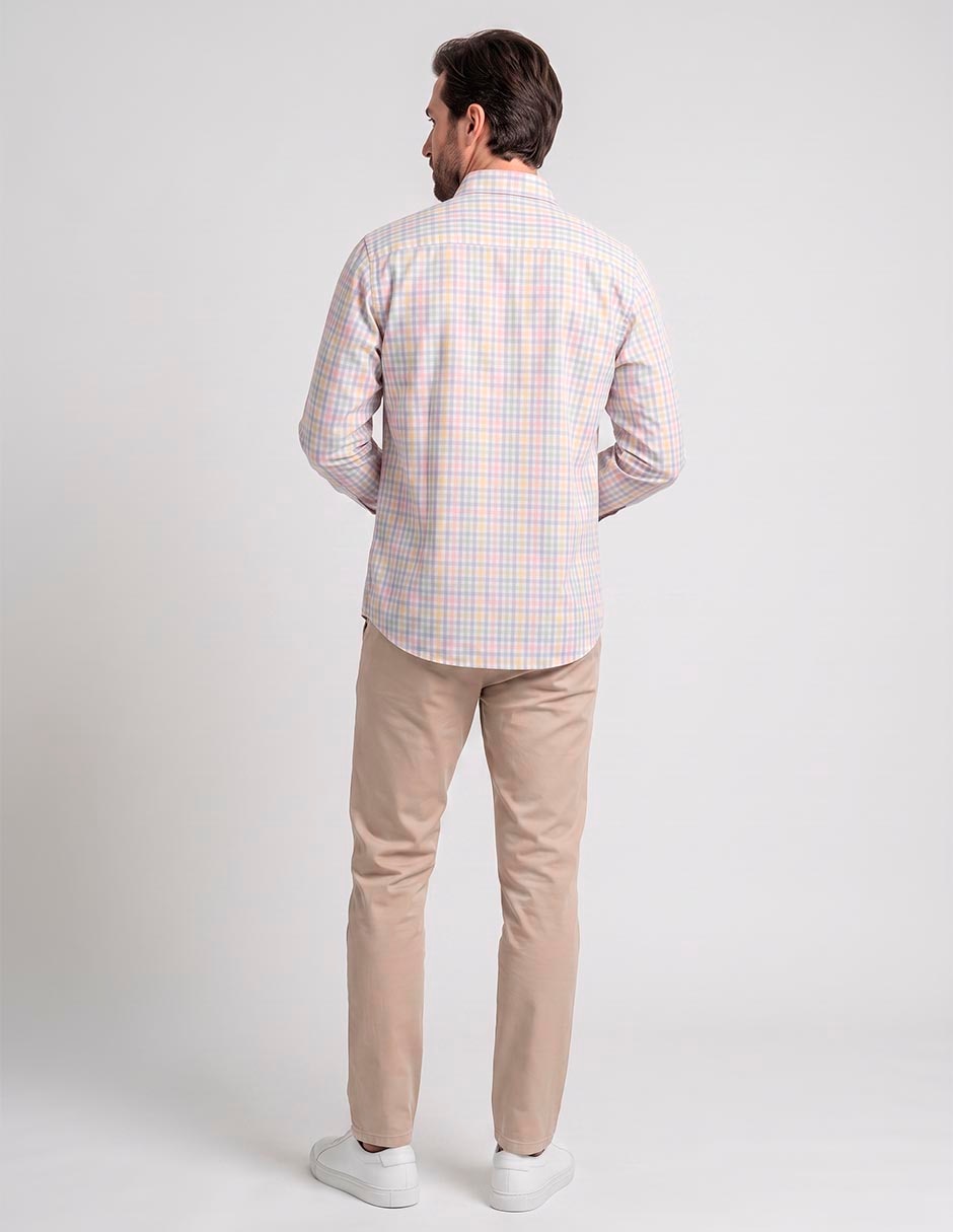 Camisa casual de algodón manga larga para hombre 3
