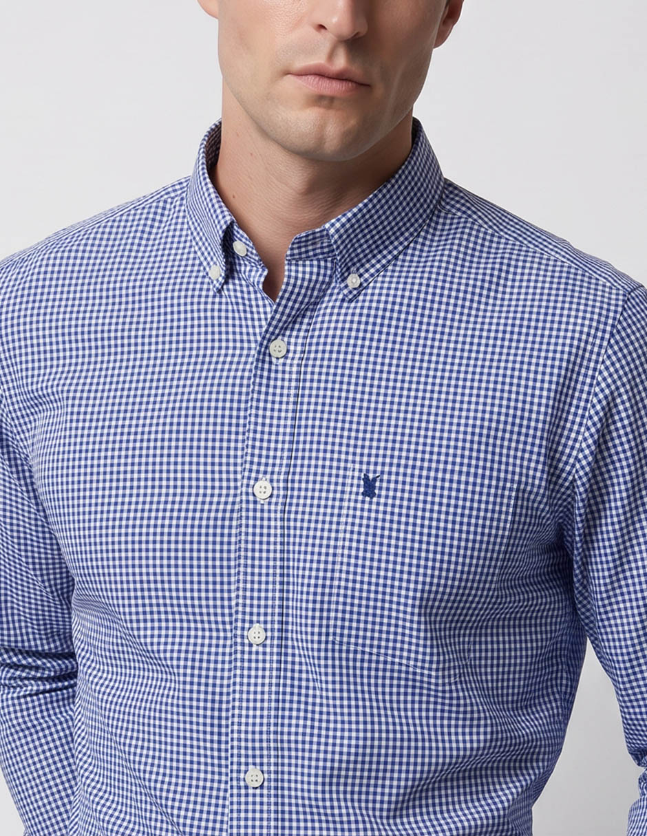 Camisa casual de algodón manga larga para hombre 3
