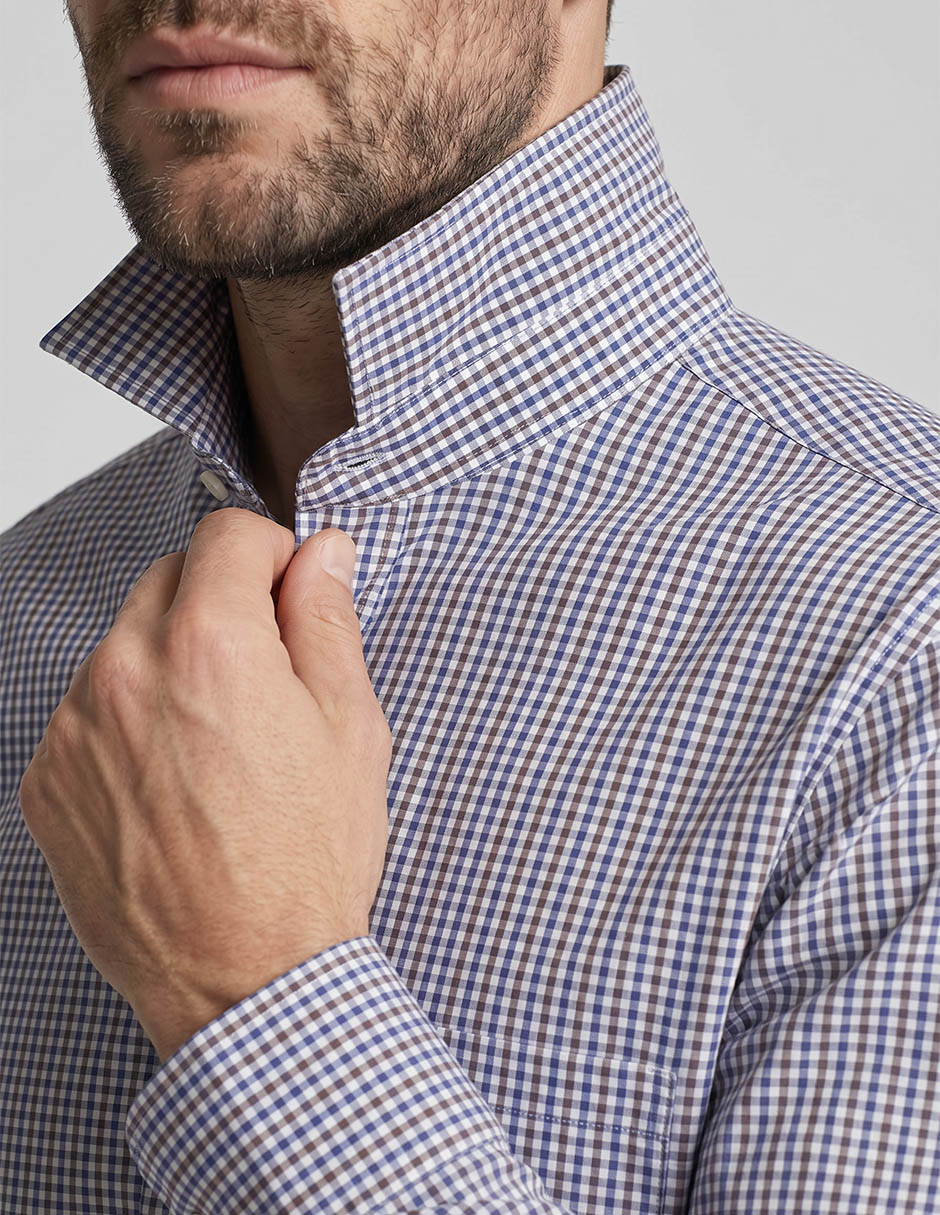 Camisa casual de algodón manga larga para hombre 3