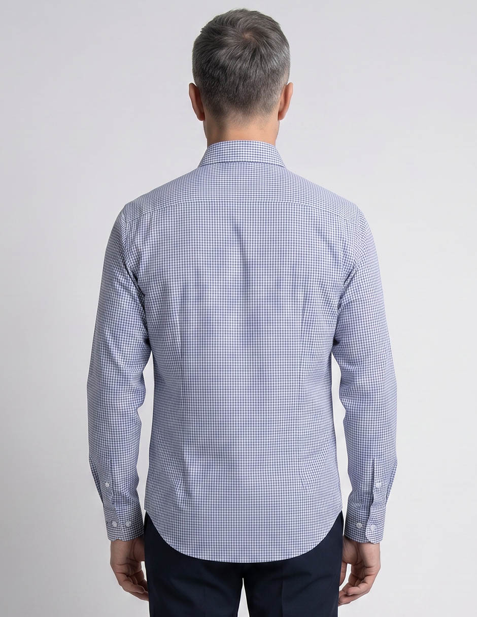 Camisa casual de algodón manga larga para hombre 2