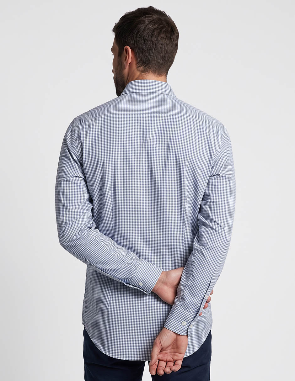 Camisa casual Dioro de algodón manga larga para hombre