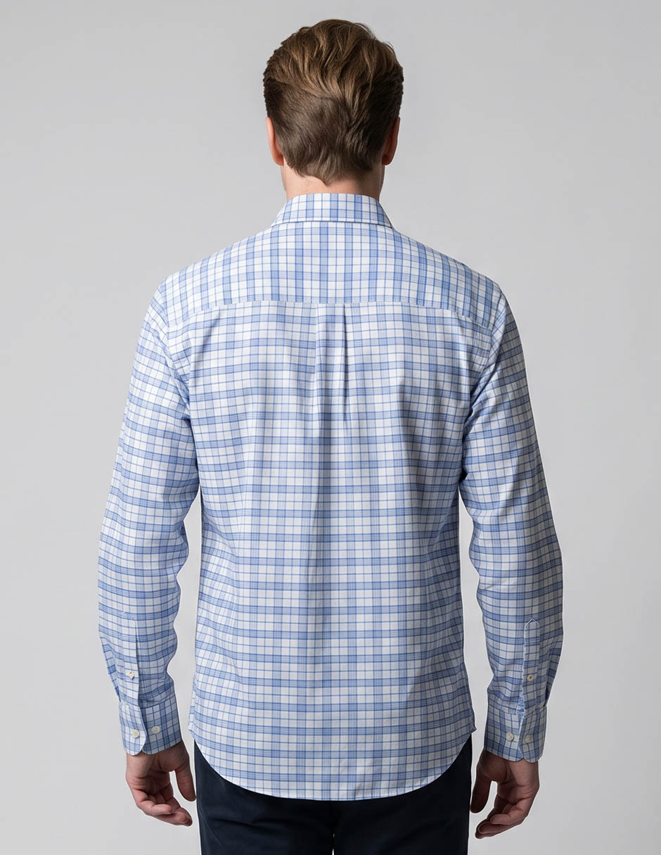 Camisa casual de algodón manga larga para hombre 2