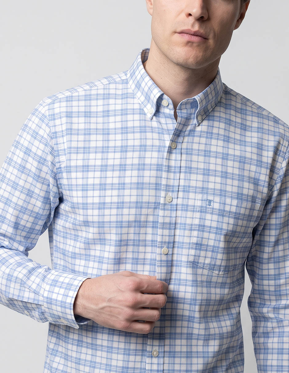 Camisa casual de algodón manga larga para hombre 3