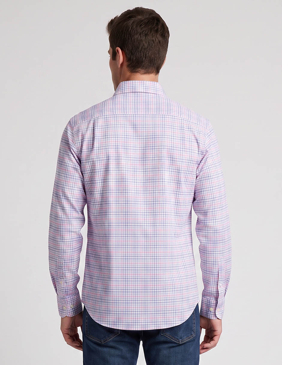 Camisa casual de algodón manga larga para hombre 2